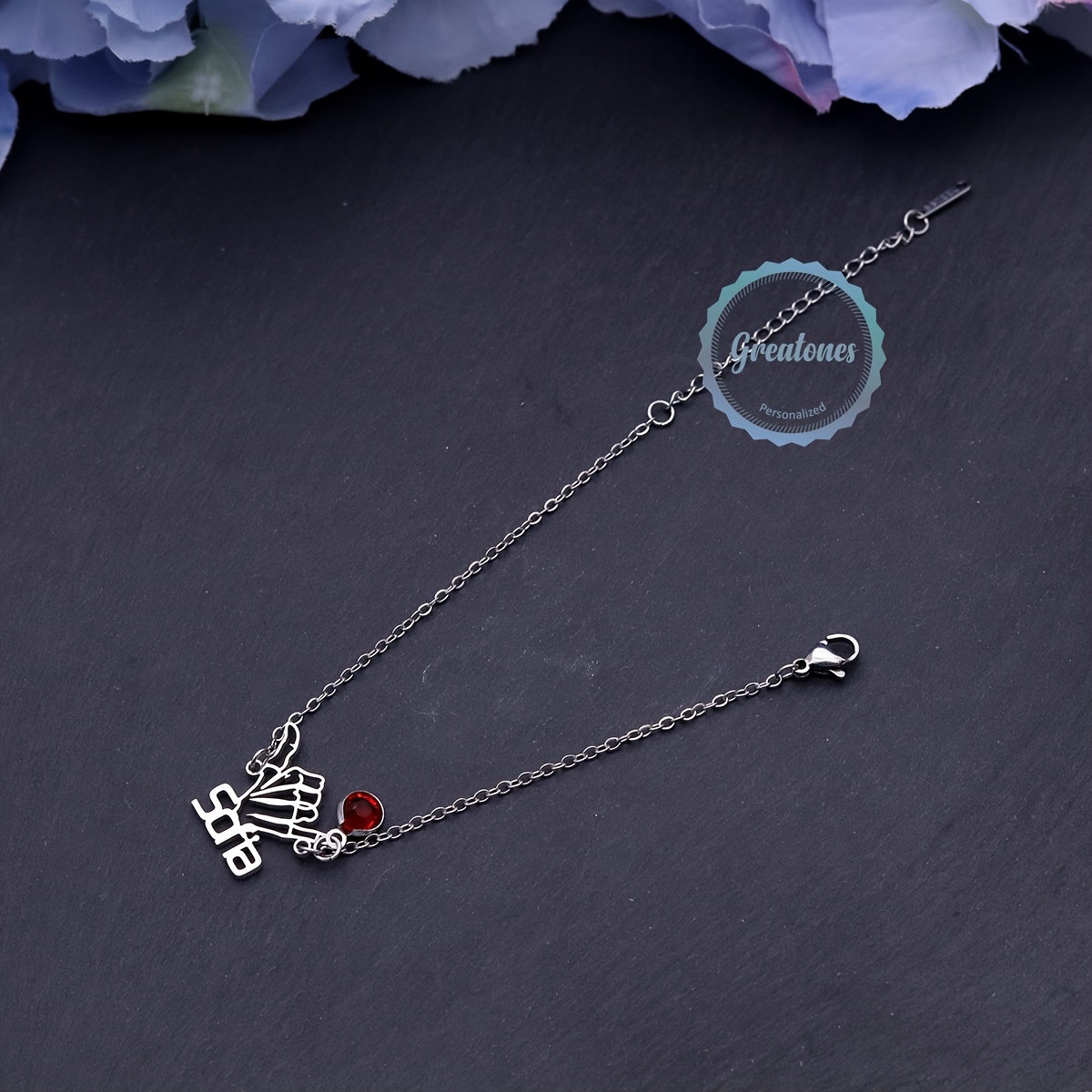 Custom Name Bracelet, Creative Personalized Hollow Design